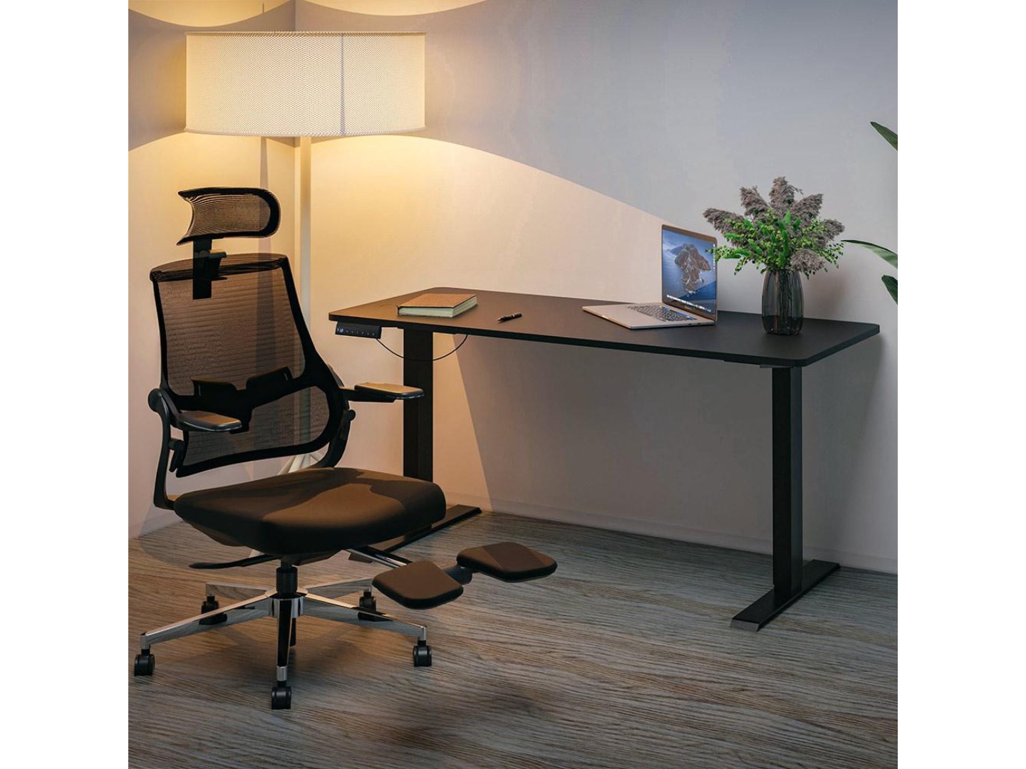 Стіл з електрорегулюванням висоти Mealux PowerDesk Duo Black (EVO-242 Duo B/B) — фото 11